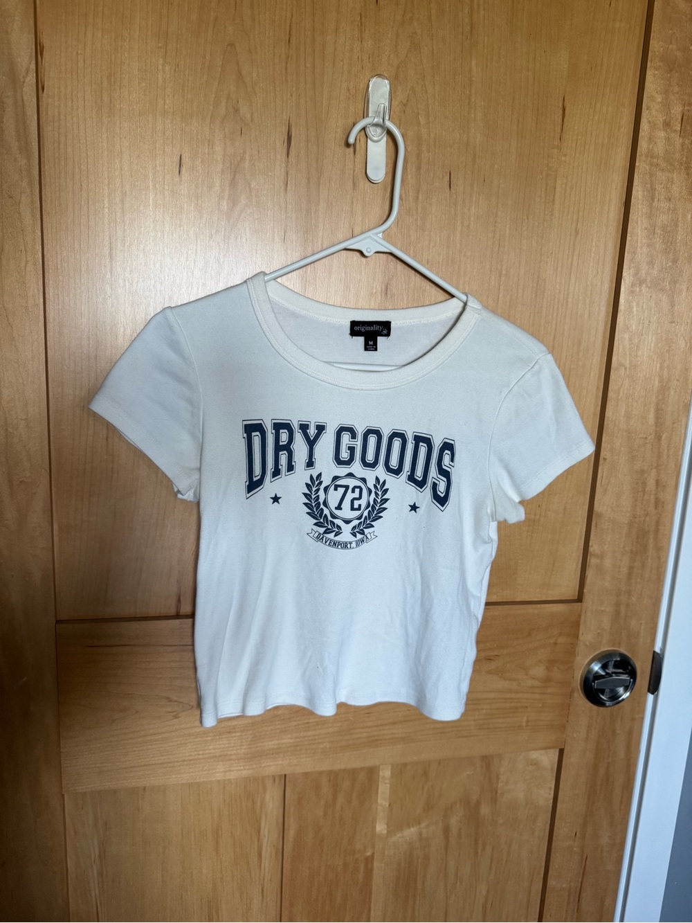Dry Goods White Graphic '72' Short Sleeve Tee
